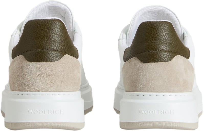 Woolrich Arrow Court Sneaker Calf/Blubber Bianco/Blue Blauw