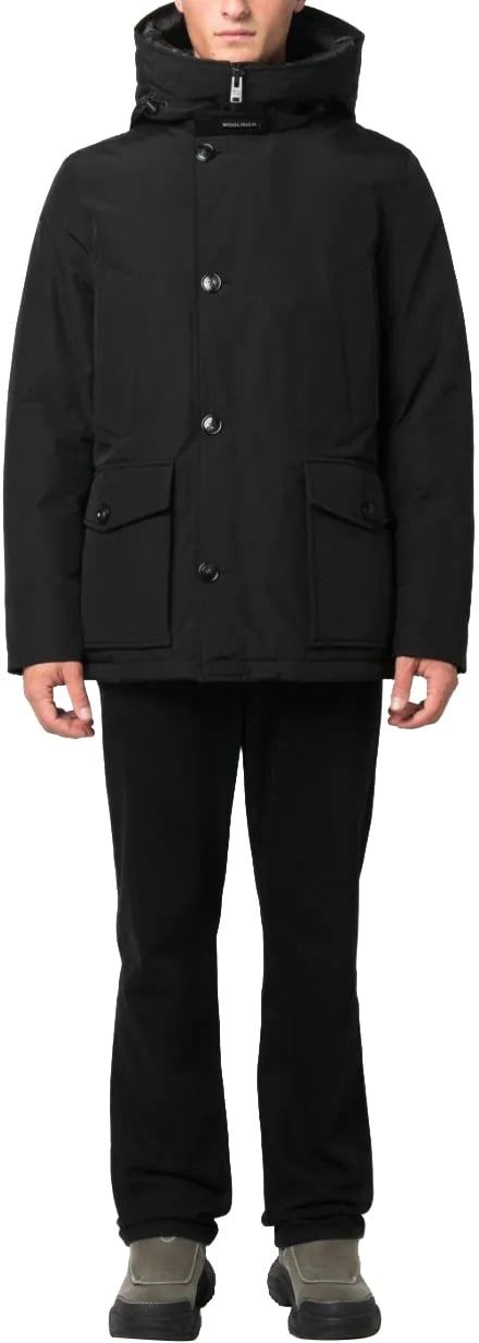 Woolrich artic anorak black Zwart