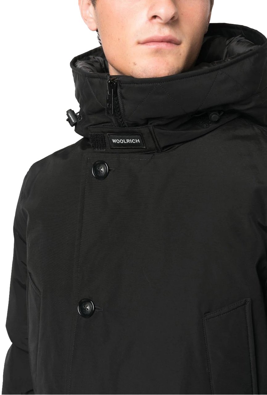 Woolrich artic anorak black Zwart
