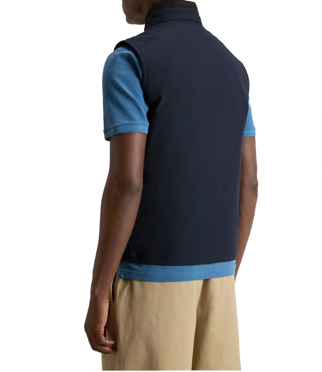 Woolrich Woolrich Sailing Two Layers Vest Bodywarmers Blauw Ut4018 Blauw