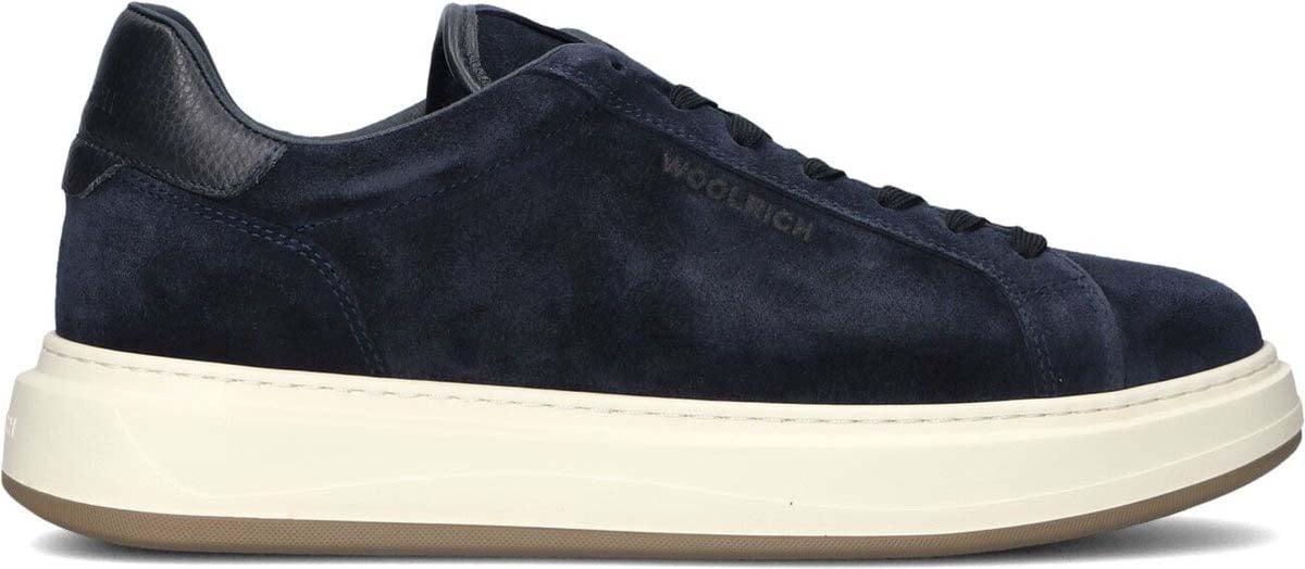 Woolrich Arrow Court Camoscio Sneaker Blue Blauw