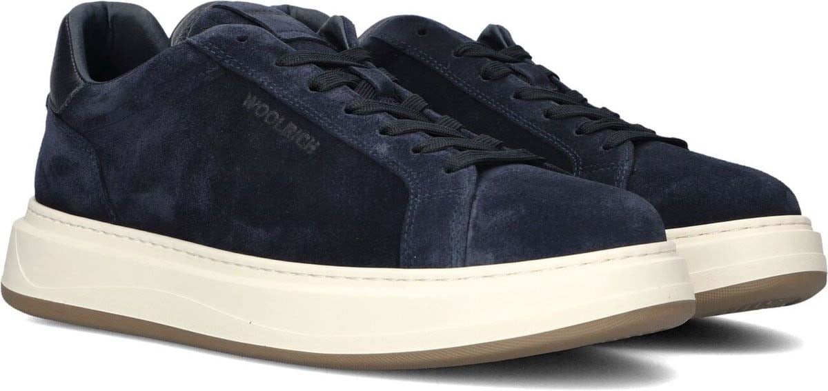 Woolrich Arrow Court Camoscio Sneaker Blue Blauw