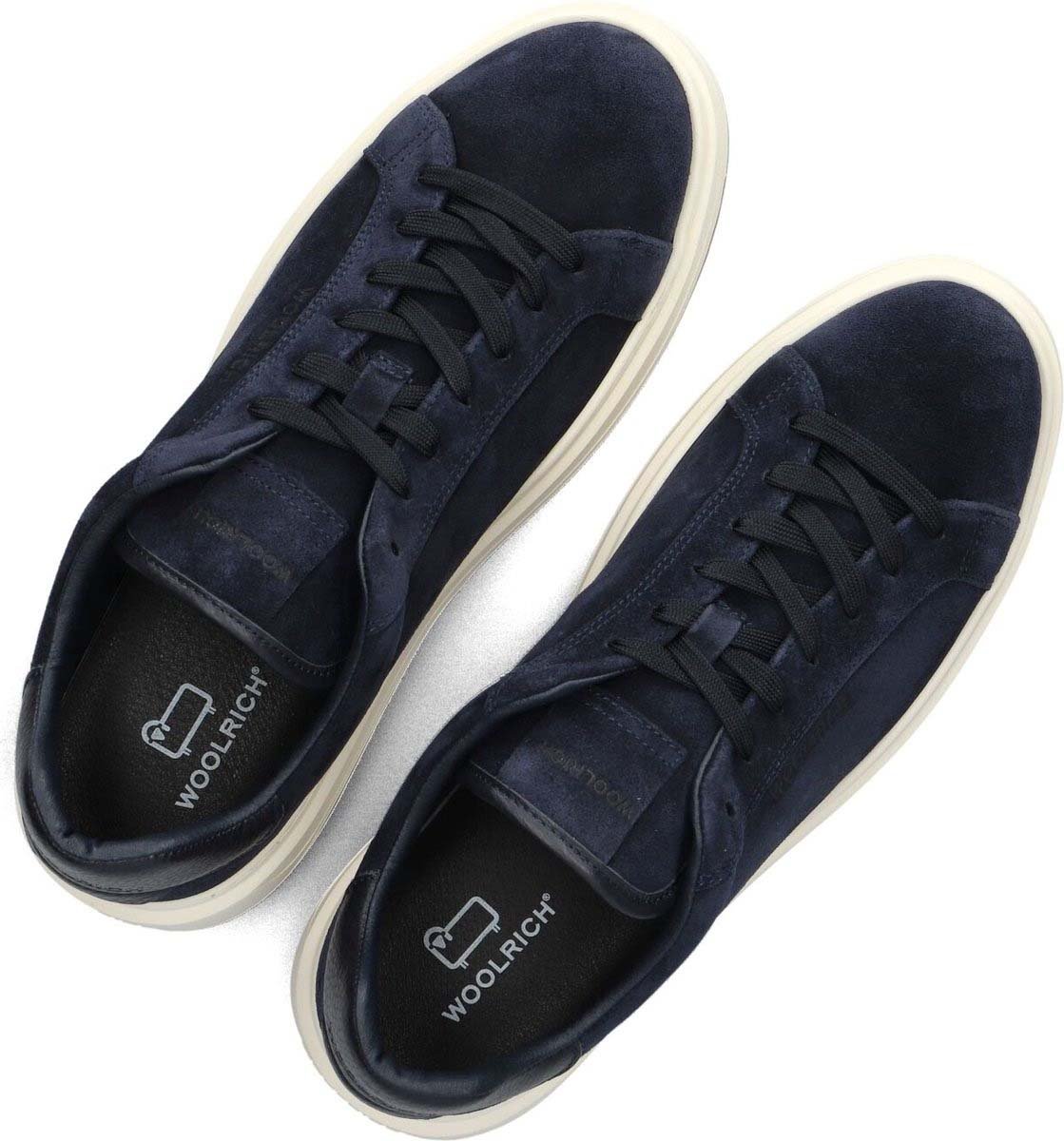 Woolrich Arrow Court Camoscio Sneaker Blue Blauw