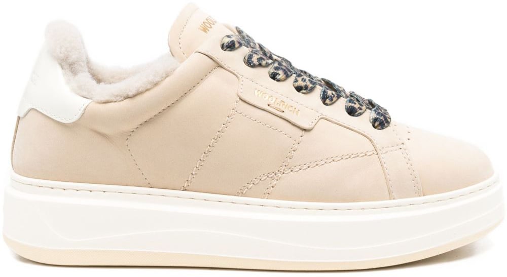 Woolrich Sneakers Cream Wit