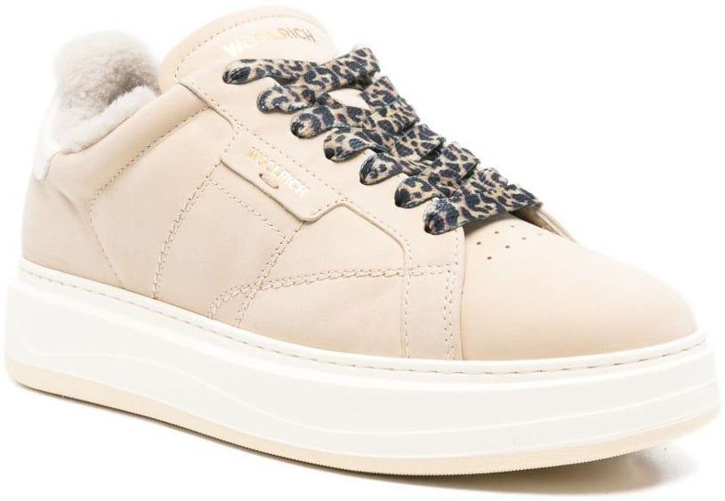 Woolrich Sneakers Cream Wit