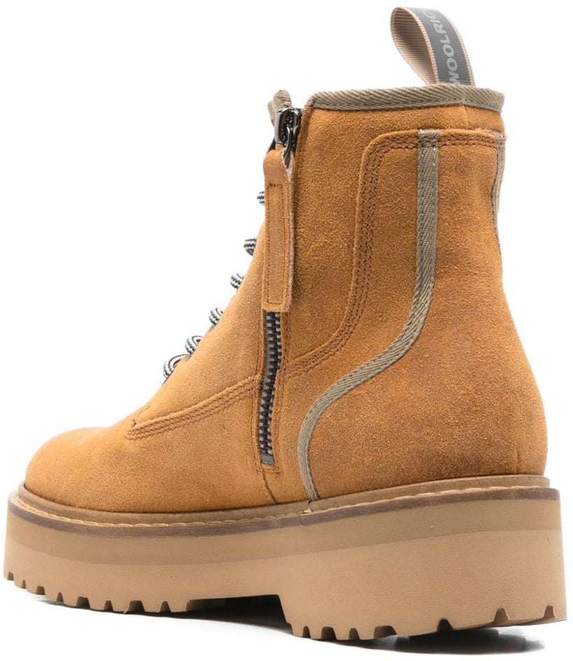 Woolrich Boots Leather Brown Bruin