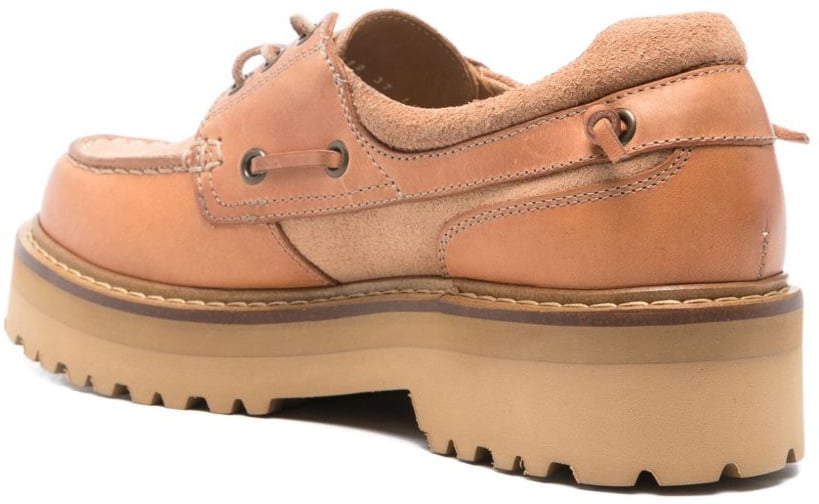 Woolrich Flat Shoes Camel Beige