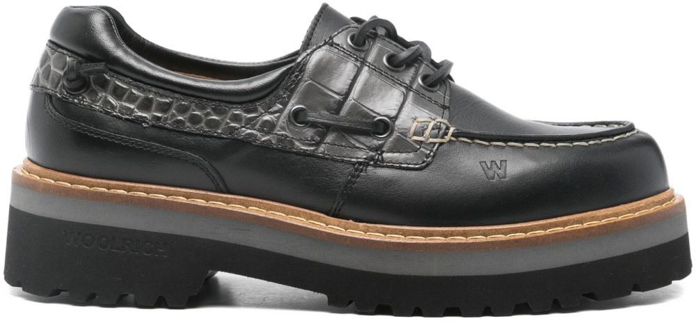 Woolrich Flat Shoes Black Zwart