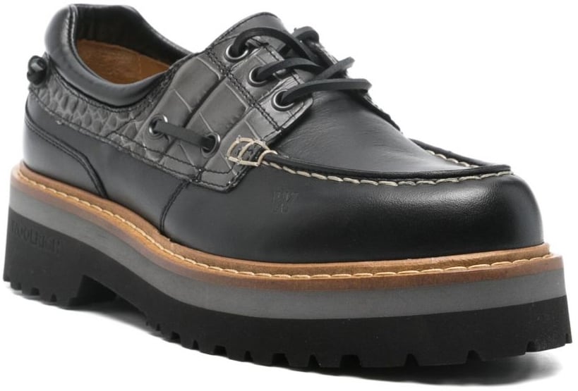 Woolrich Flat Shoes Black Zwart