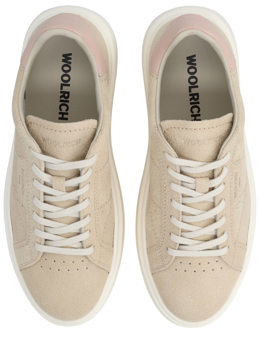 Woolrich Low Top Smooth Matte Sneakers Neutraal