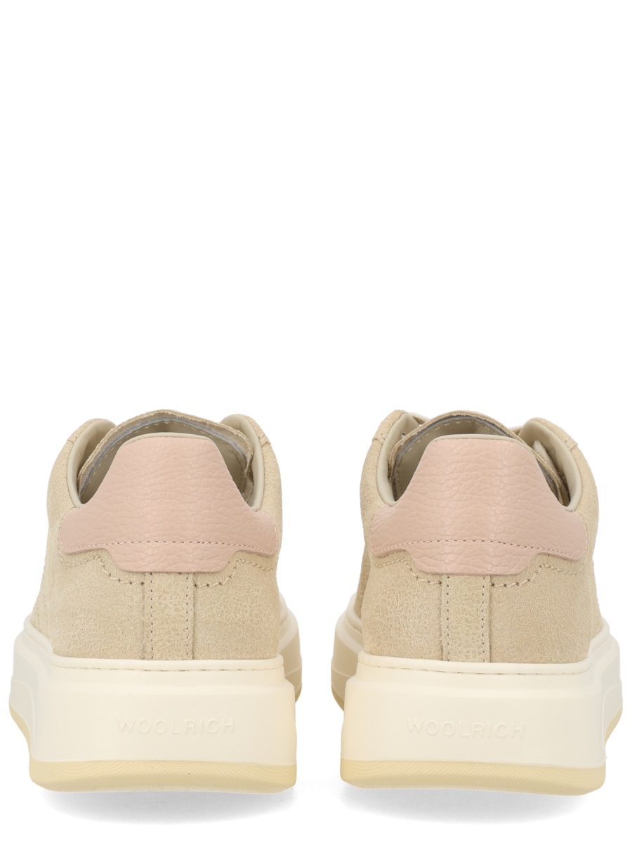 Woolrich Low Top Smooth Matte Sneakers Neutraal