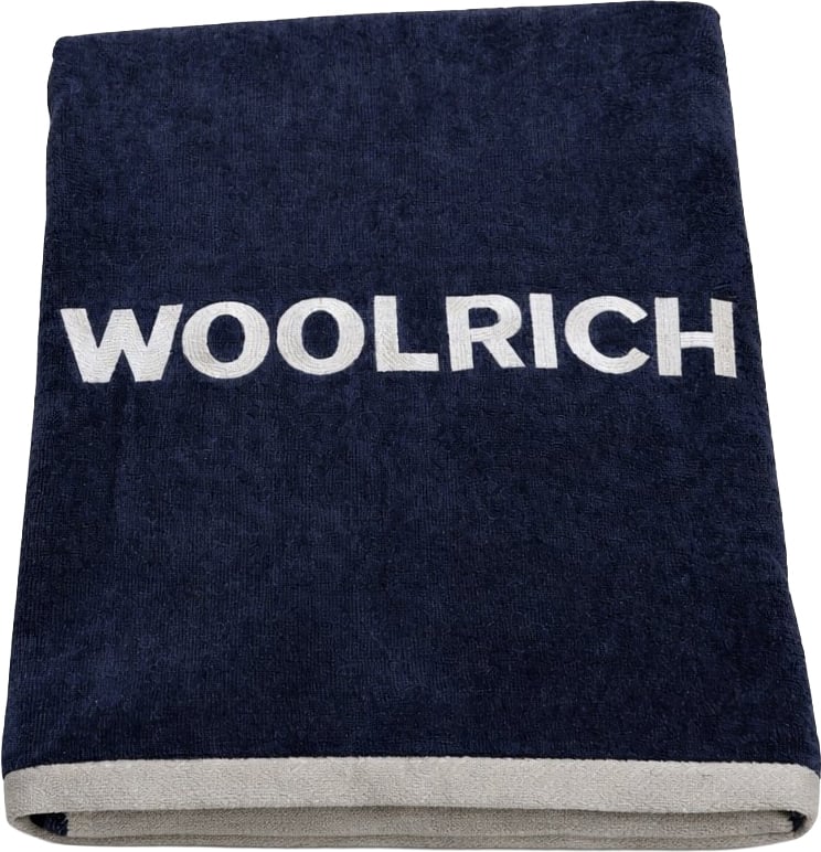 Woolrich Beach Towel Melton Blue Blauw