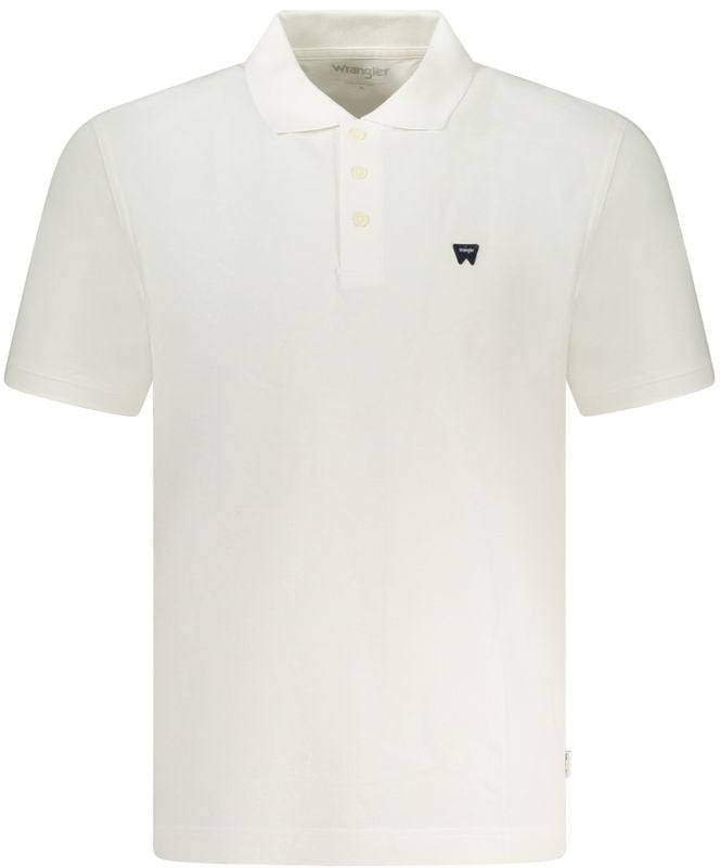 Wrangler Wrangler White Cotton Men Polo Shirt Wit