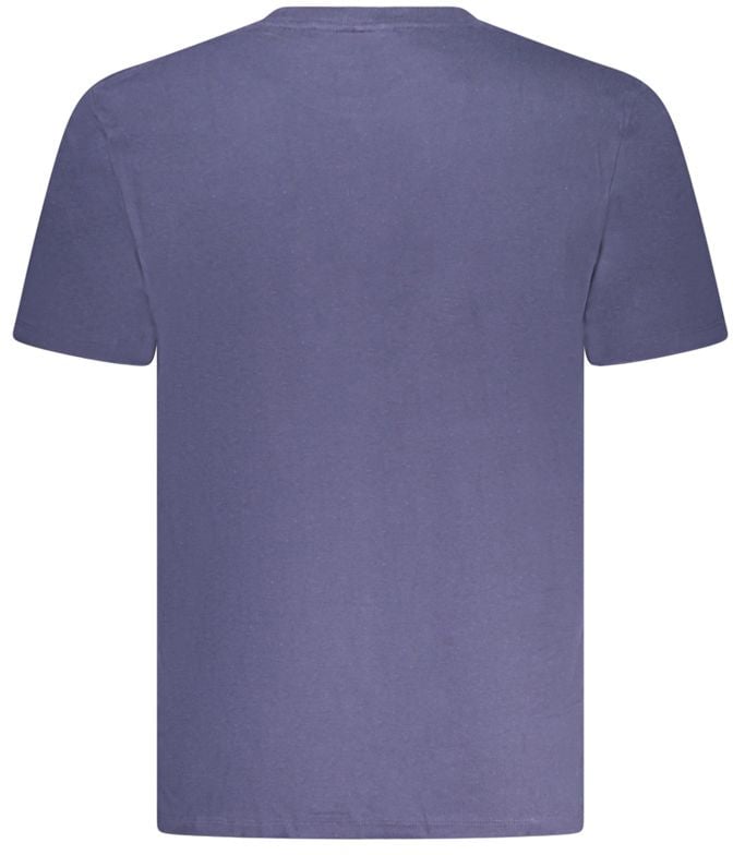 Wrangler Wrangler Blue Cotton Men's T-Shirt Blauw