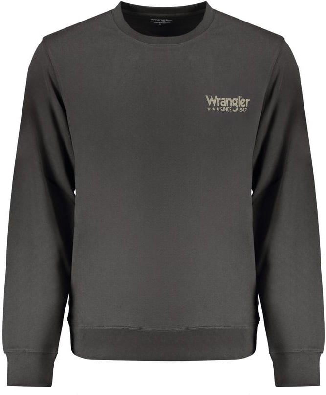 Wrangler Wrangler Black Cotton Men Sweatshirt Zwart