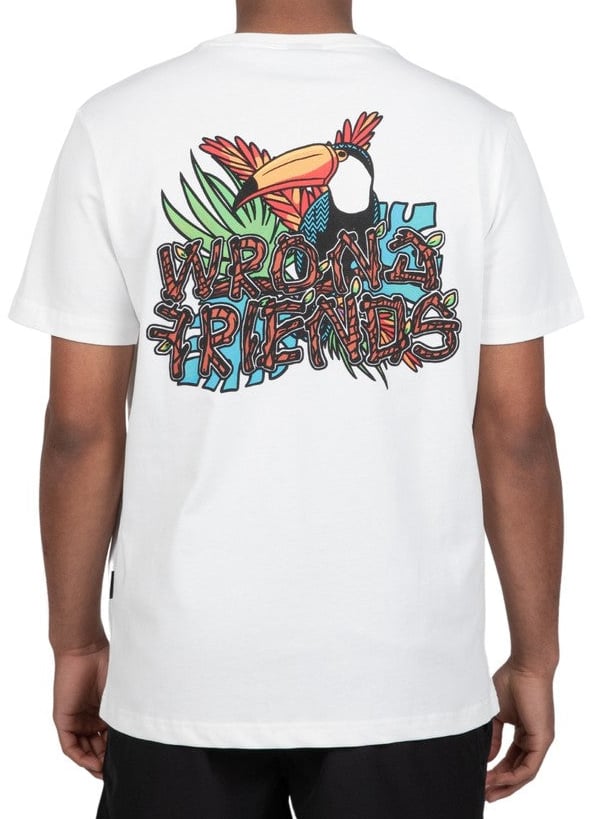 Wrong Friends EDEN ROC T-SHIRT - COCONUT WHITE Wit