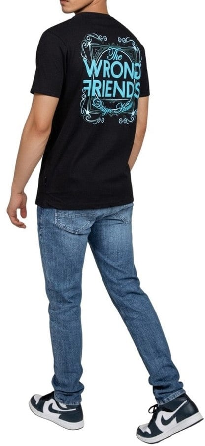 Wrong Friends VARNA T-SHIRT - BLACK Zwart