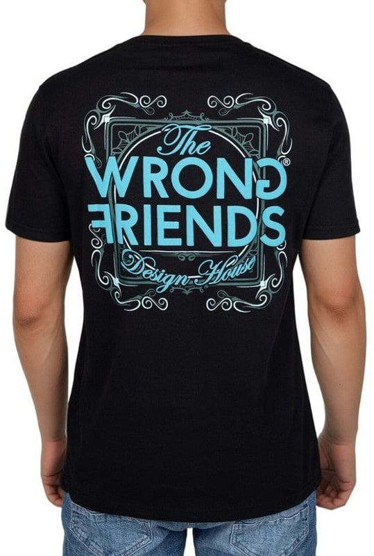 Wrong Friends VARNA T-SHIRT - BLACK Zwart