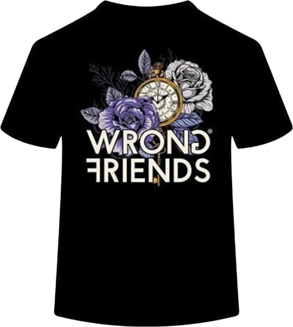 Wrong Friends BARLETTA T-SHIRT - BLACK Zwart