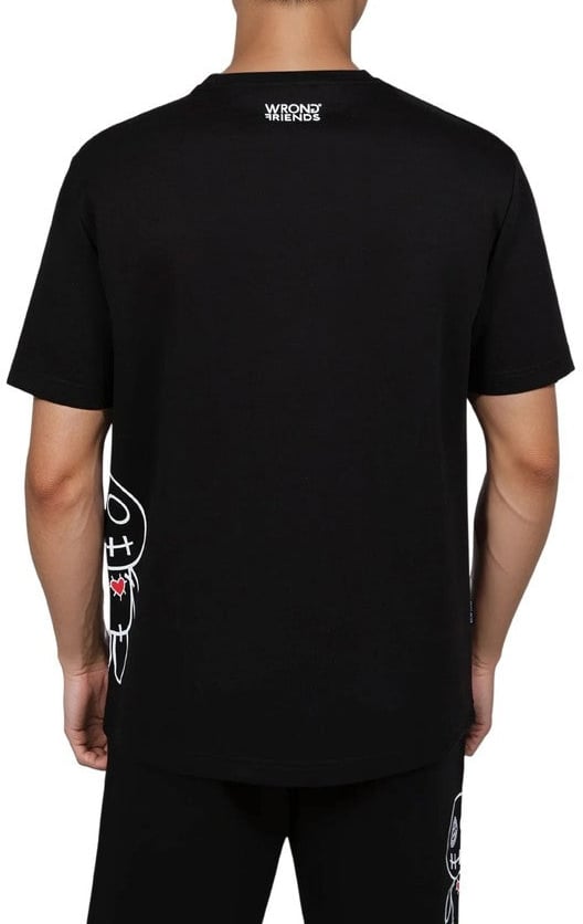 Wrong Friends TORNOS T-SHIRT - BLACK Zwart