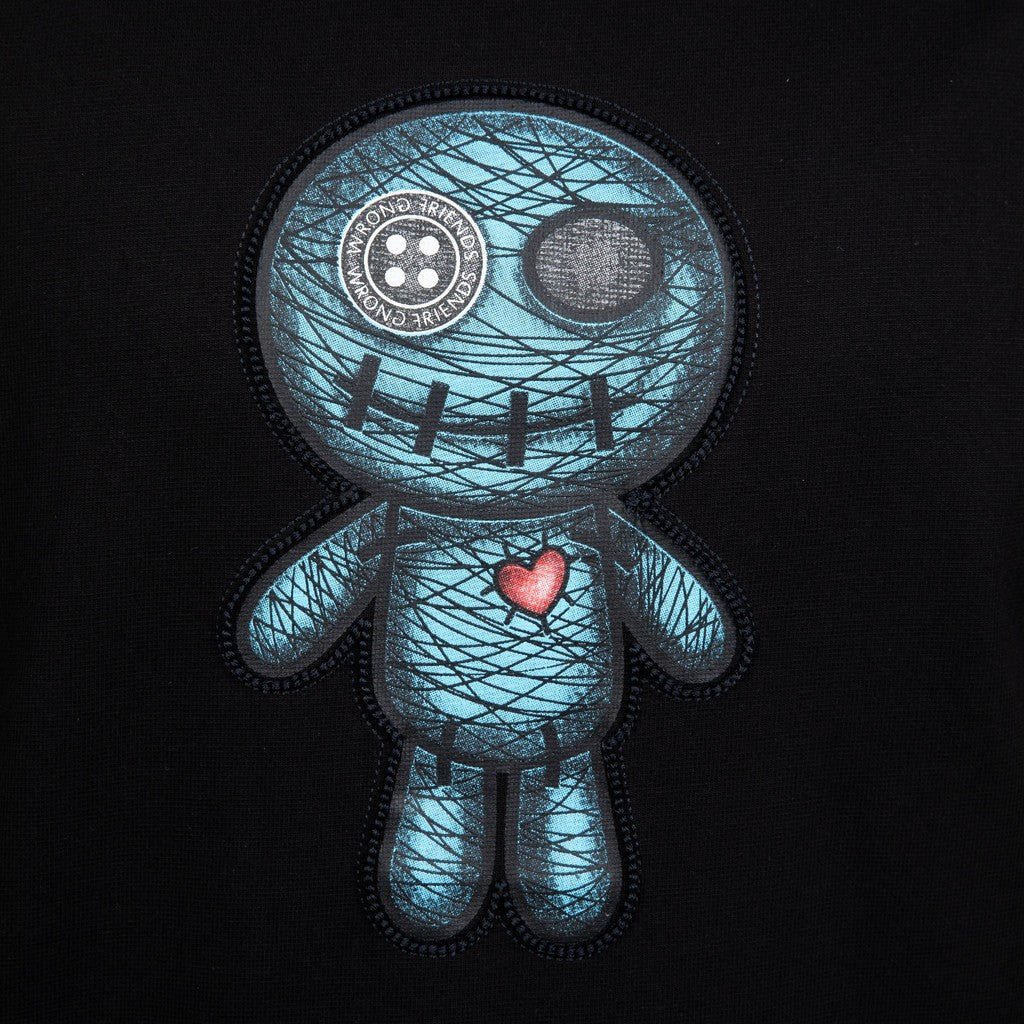 Wrong Friends ASTORIA T-SHIRT - BLACK Zwart