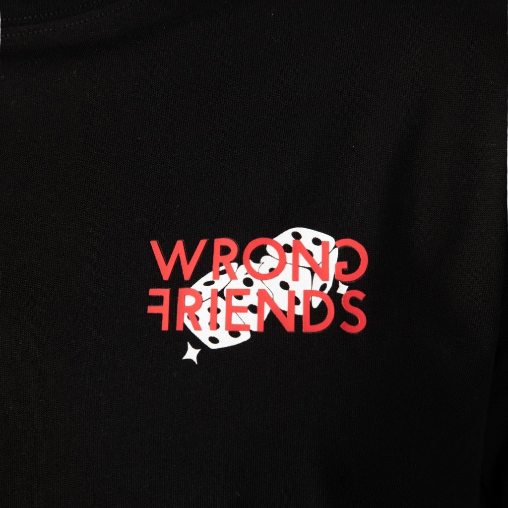 Wrong Friends DESERT HILLS T-SHIRT - BLACK Zwart
