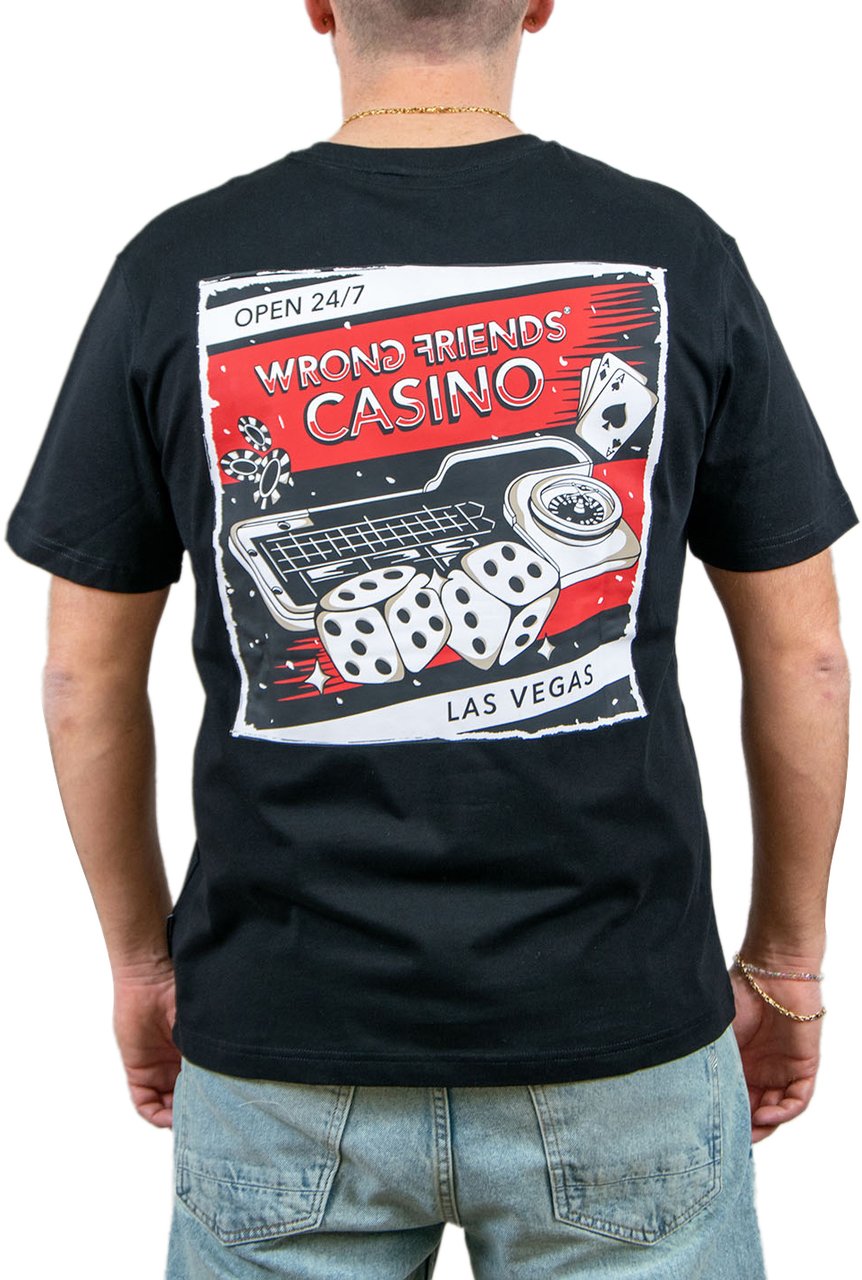 Wrong Friends LAS VEGAS Desert Hills T-Shirt Zwart