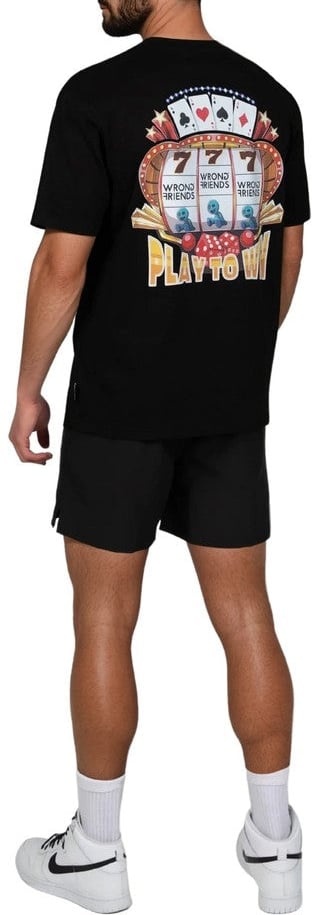 Wrong Friends SLOAN T-SHIRT - BLACK Zwart