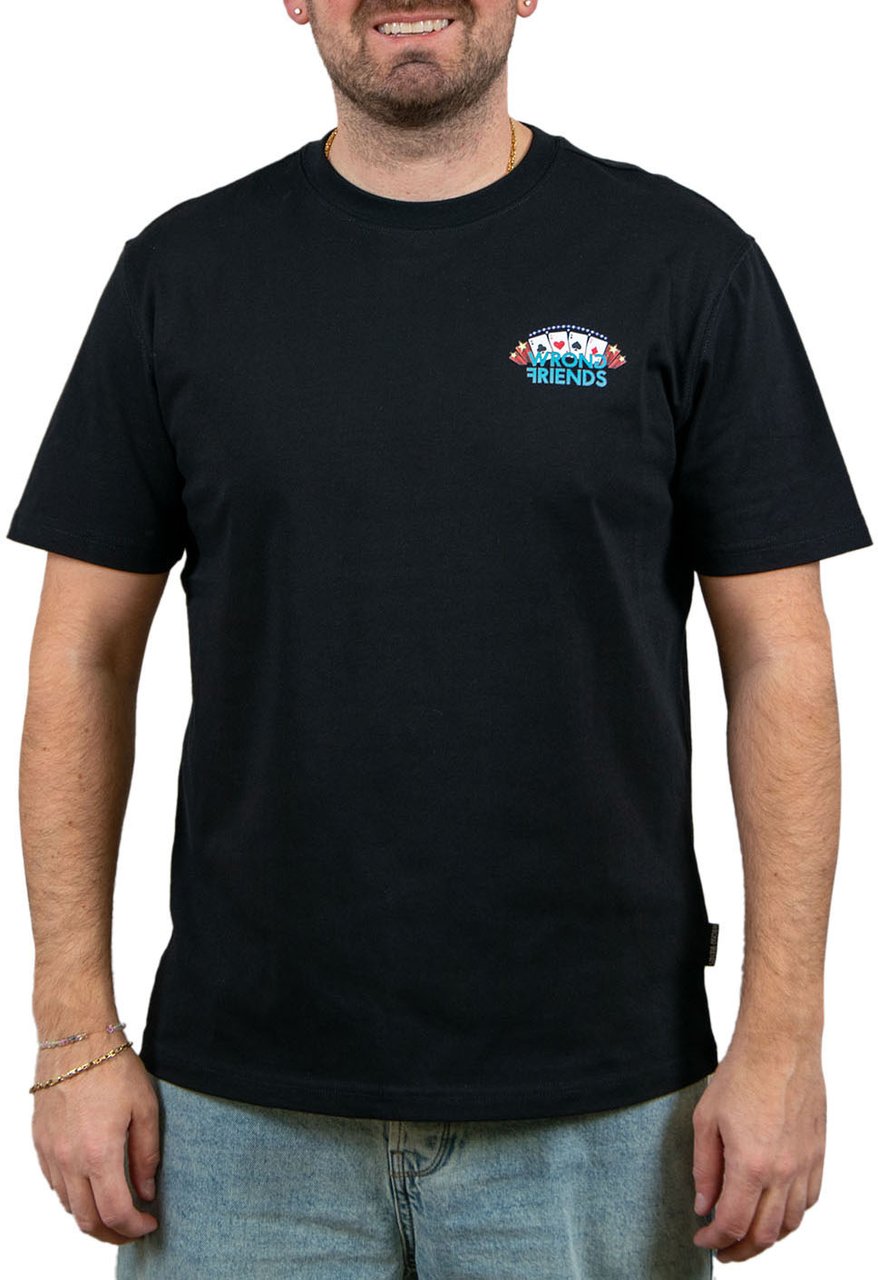 Wrong Friends LAS VEGAS Sloan T-Shirt Zwart