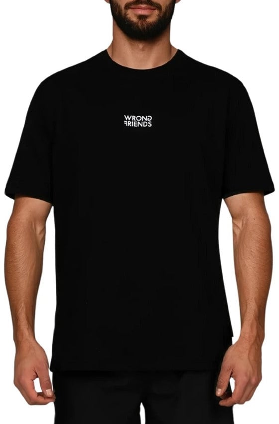 Wrong Friends SPRING VALLEY T-SHIRT - BLACK Zwart