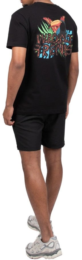 Wrong Friends EDEN ROC T-SHIRT - BLACK Zwart