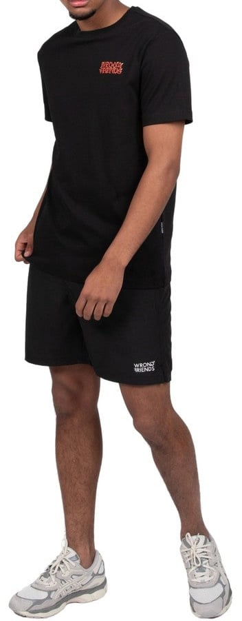 Wrong Friends EDEN ROC T-SHIRT - BLACK Zwart