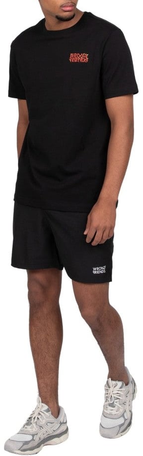Wrong Friends EDEN ROC T-SHIRT - BLACK Zwart