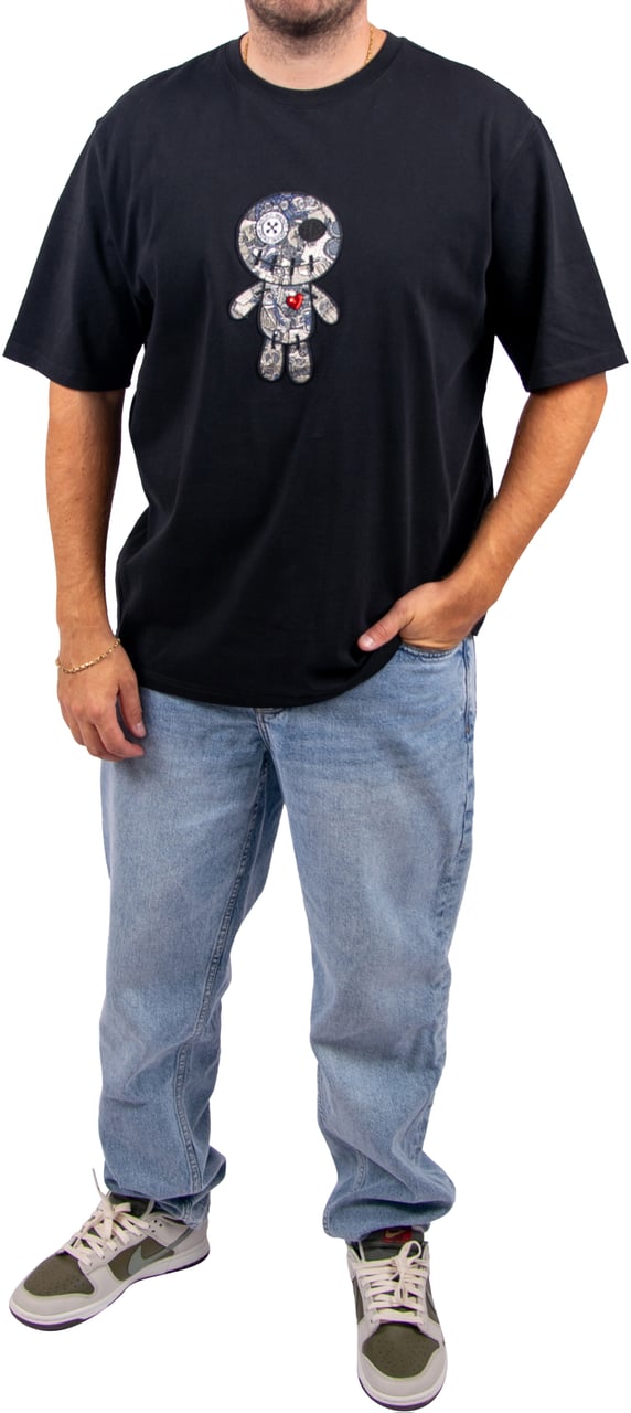Wrong Friends ENNIS T-SHIRT - BLACK Zwart