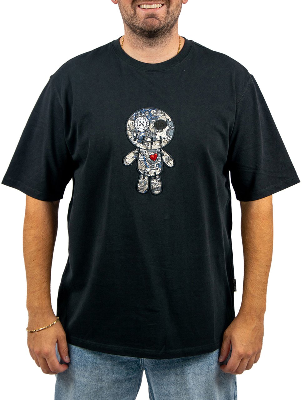 Wrong Friends Ennis T-Shirt Relaxed Fit Zwart