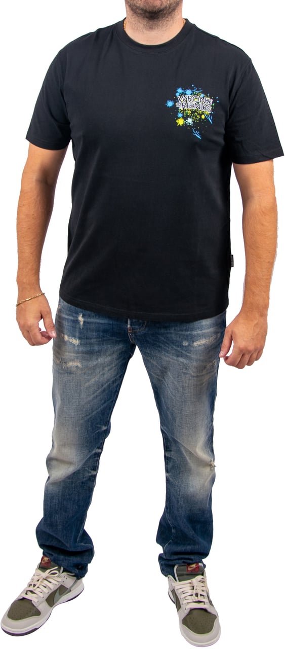 Wrong Friends Wrong Friends Hays T-Shirt Regular Fit Zwart