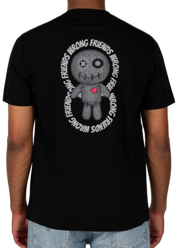 Wrong Friends KIOWA T-SHIRT - BLACK Zwart
