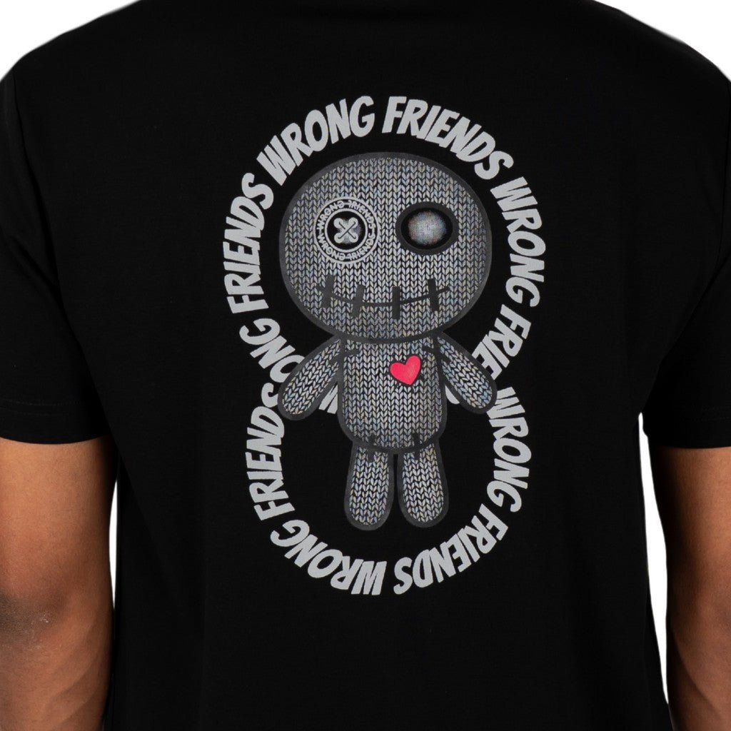 Wrong Friends KIOWA T-SHIRT - BLACK Zwart
