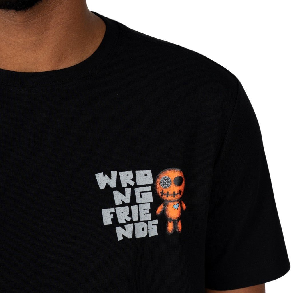 Wrong Friends ONTARIO T-SHIRT - BLACK Zwart