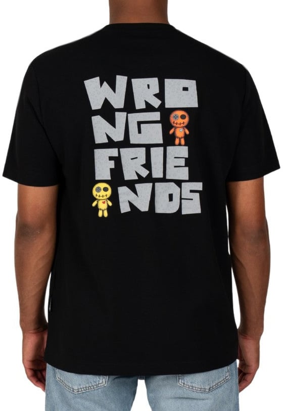 Wrong Friends ONTARIO T-SHIRT - BLACK Zwart