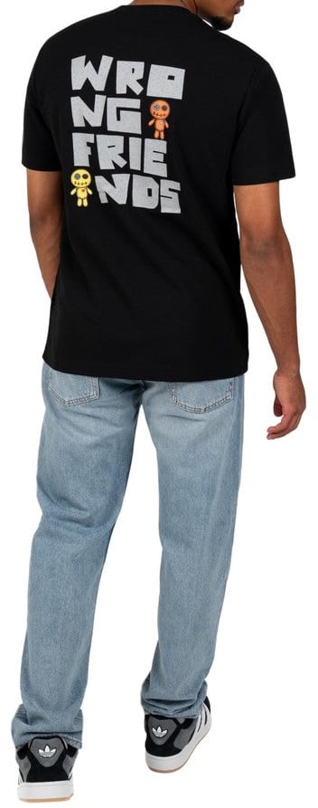Wrong Friends ONTARIO T-SHIRT - BLACK Zwart