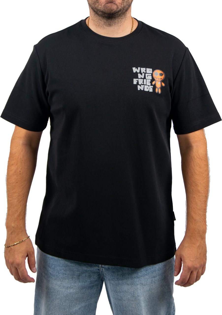 Wrong Friends Wrong Friends Ontario T-Shirt Regular Fit Zwart