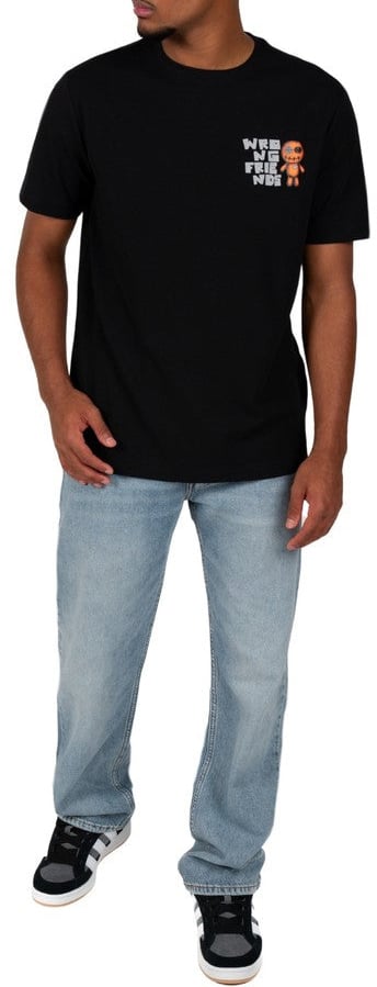 Wrong Friends ONTARIO T-SHIRT - BLACK Zwart