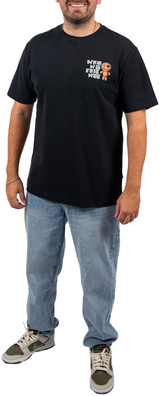 Wrong Friends Ontario T-Shirt Regular Fit Zwart