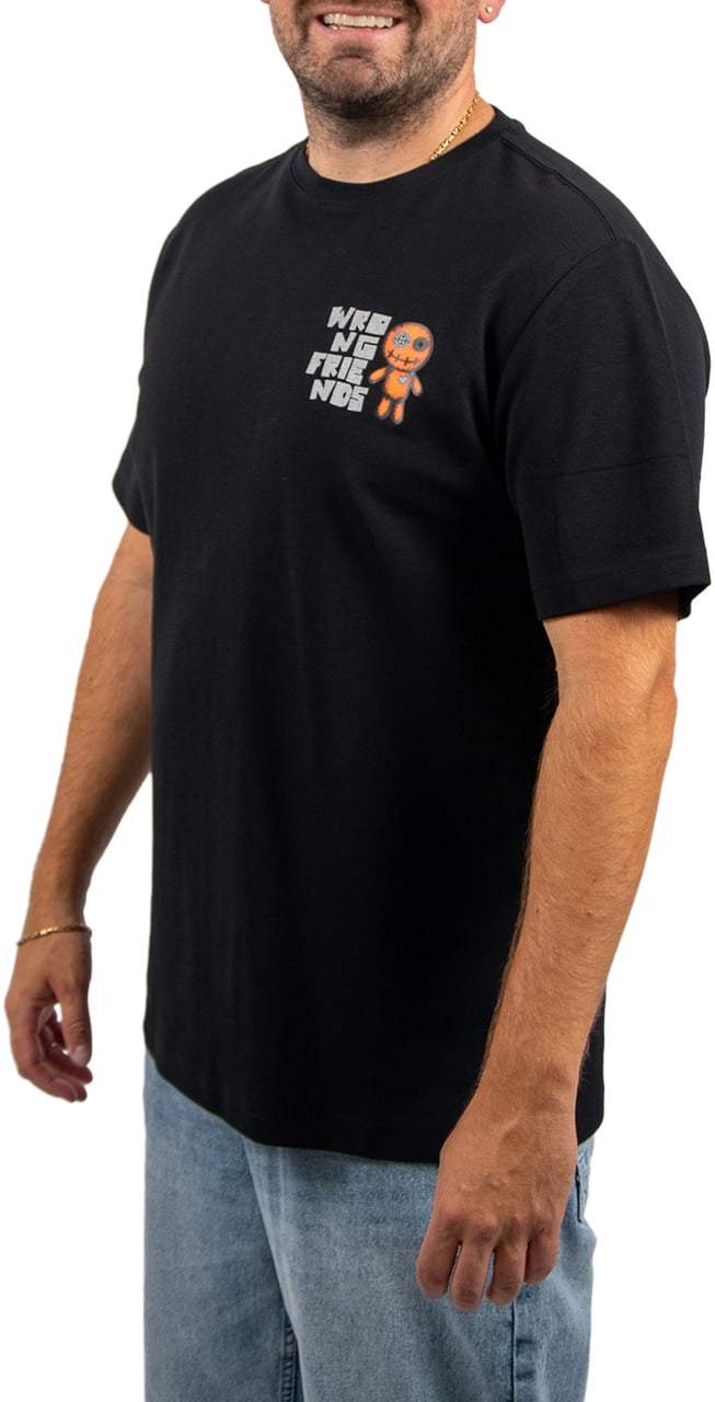 Wrong Friends Ontario T-Shirt Regular Fit Zwart