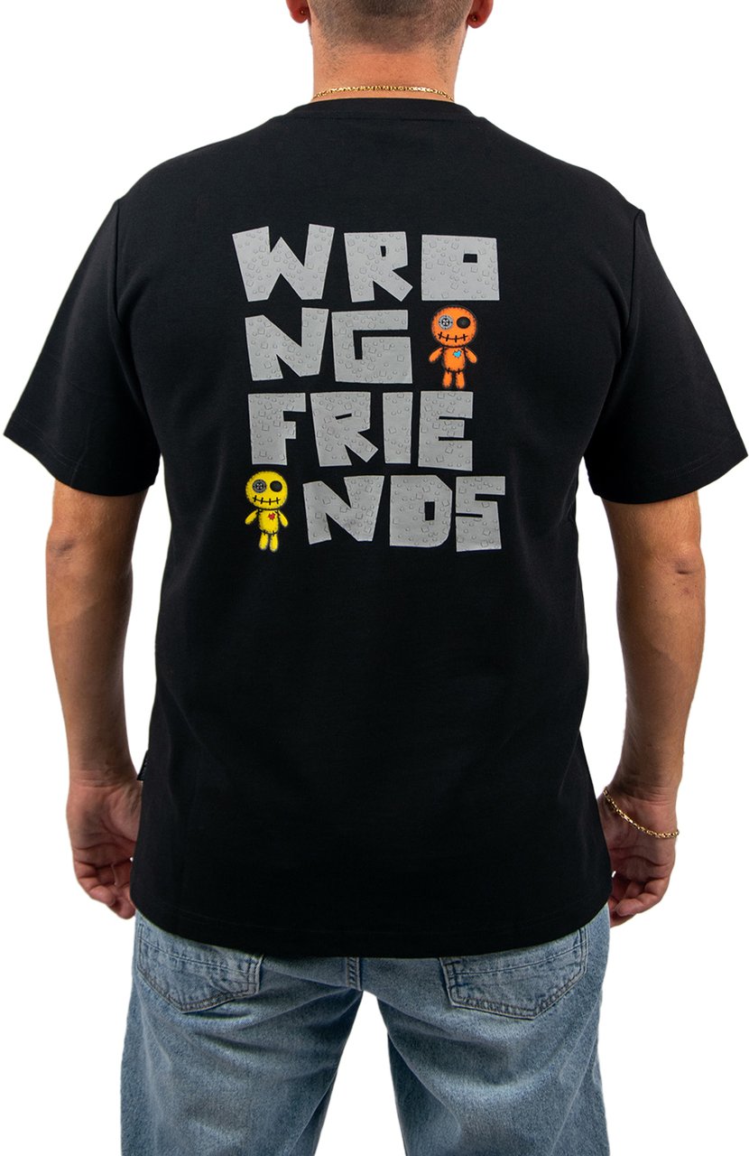 Wrong Friends Ontario T-Shirt Regular Fit Zwart