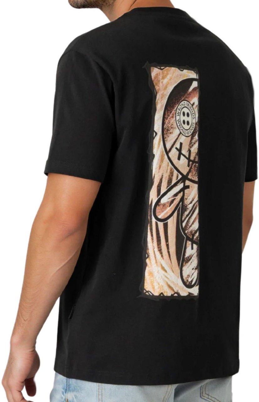 Wrong Friends CABRI T-SHIRT - BLACK Zwart
