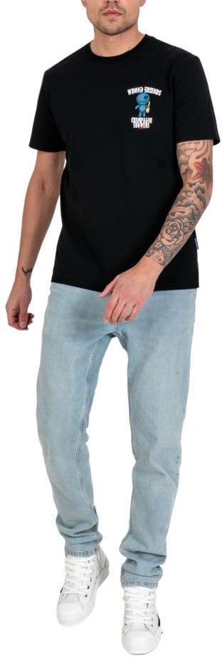 Wrong Friends RENO T-SHIRT - BLACK Zwart