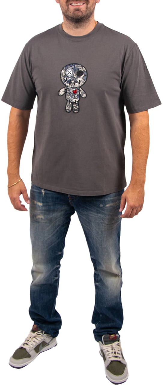 Wrong Friends Ennis T-Shirt Relaxed Fit Grijs