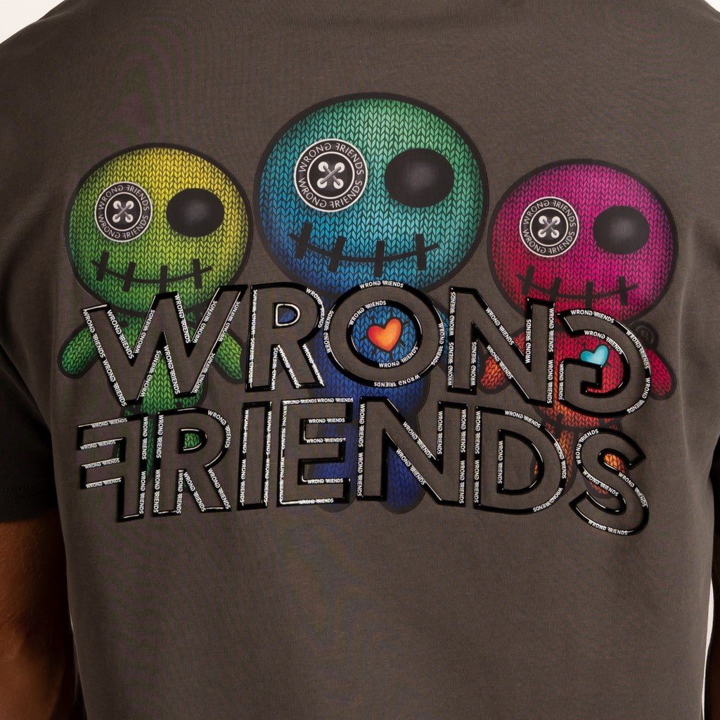 Wrong Friends WALDEN T-SHIRT - GREY Grijs